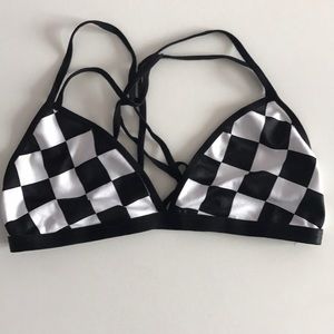 Checkered bra